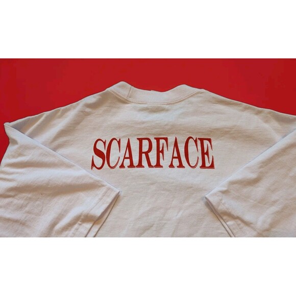 Shaka Wear SCARFACE T-Shirt XL The World Is Yours Graphic White Tee Al Pacino - Picture 6 of 9
